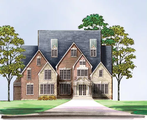 image of french country house plan 7889